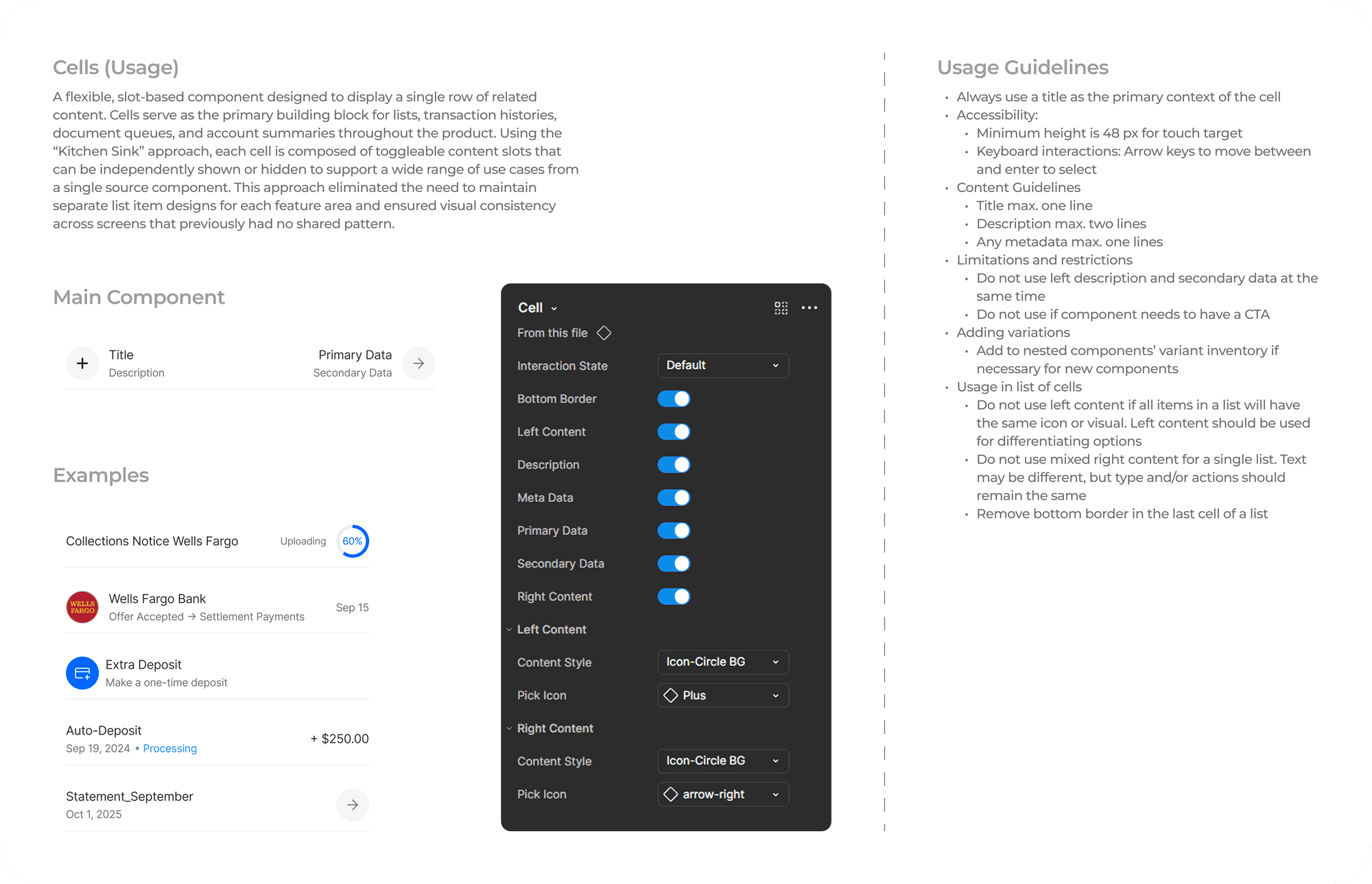 Configurable components