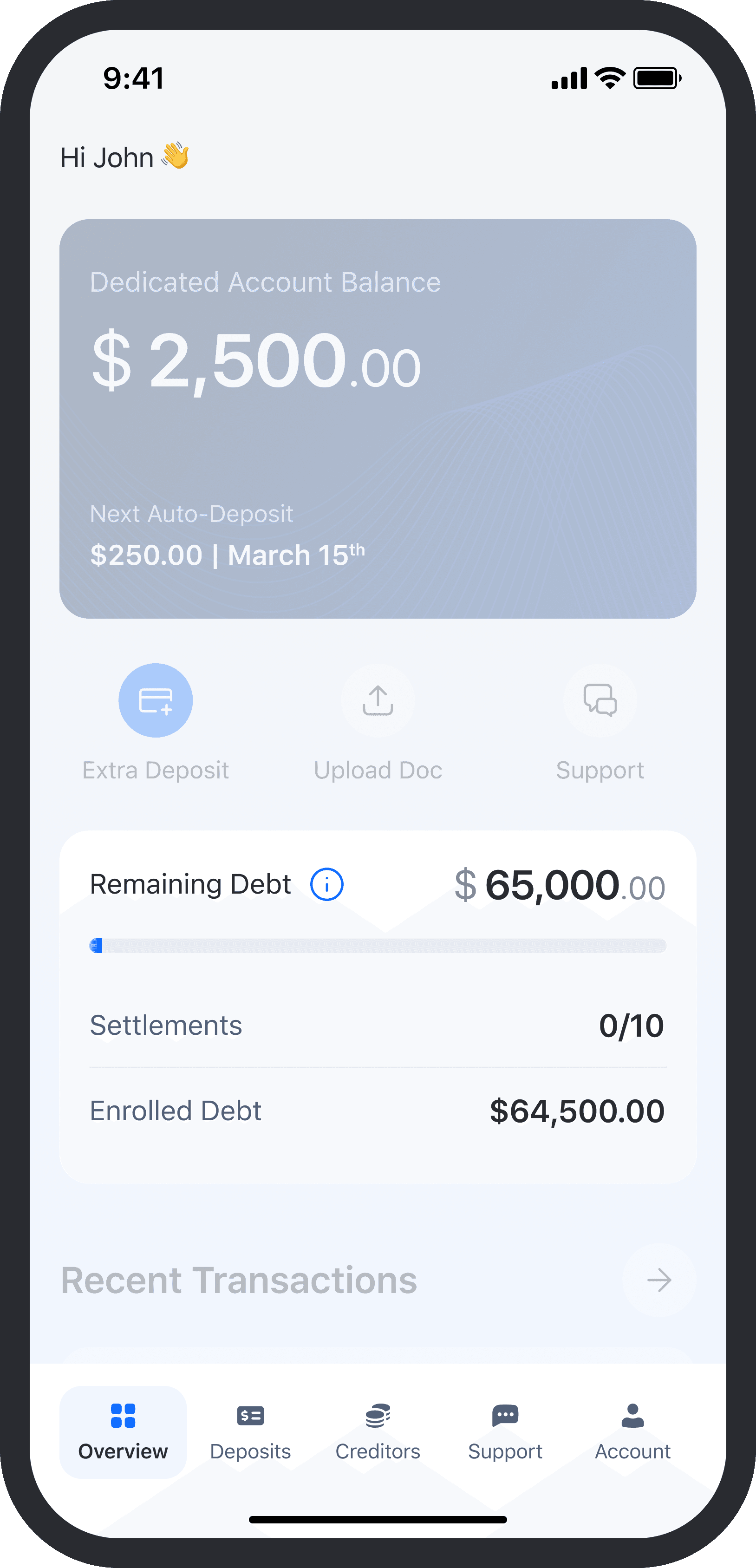 Legacy debt overview